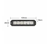 LW0032-ALR Проблесковый маячок 6*LED R10 R65 KAMAR