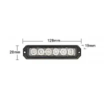 LW0032-ALR Проблесковый маячок 6*LED R10 R65 KAMAR