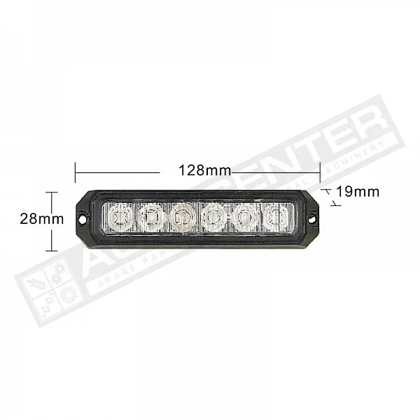 Проблисковий маячок 6*LED R10 R65 KAMAR - 1