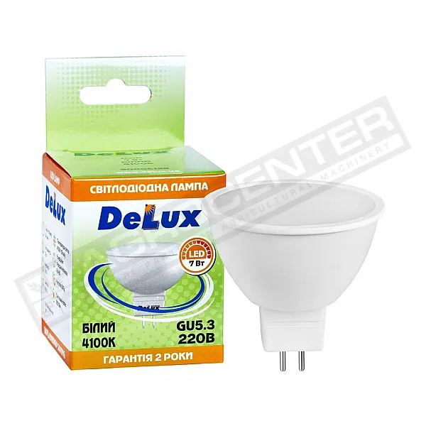 Світлодіодна лампа DELUX JCDR 7Вт 4100K 220B GU5.3 - 1