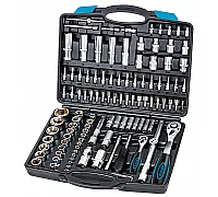 Socket Set 1/2", 1/4" (4-32mm), Cr-V, 111 pcs Berg (52-115)