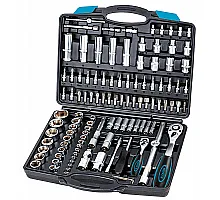 Socket Set 1/2", 1/4" (4-32mm), Cr-V, 111 pcs Berg (52-115)