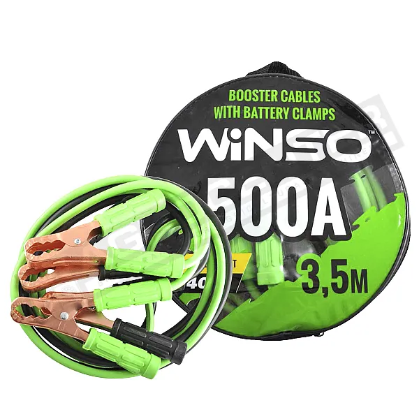 Пусковые провода 500A / 3.5м , круглая сумка - 1