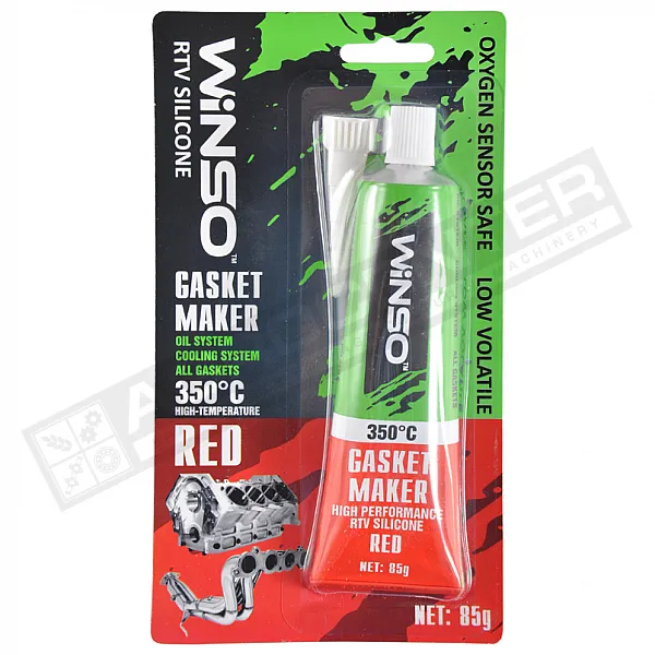 Герметик прокладок GASKET MAKER RED 85g +350⁰С високотемпературний, 100% силіконовий, червоний - 1