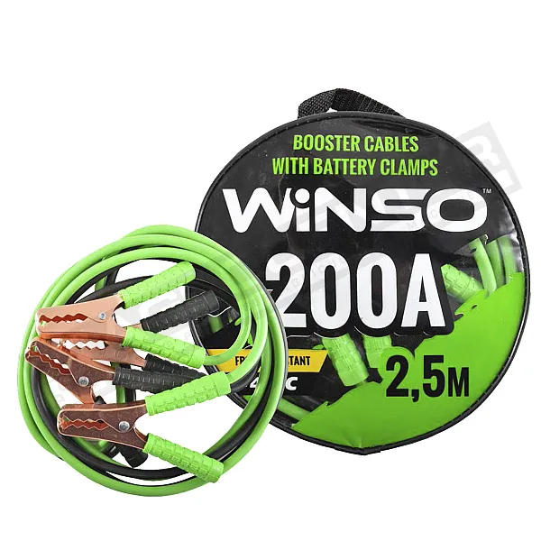 Пусковые провода 200A/2,5м, круглая сумка (138210) WINSO - 1