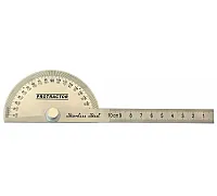Транспортир с линейкой, 180°, 100мм (15-660)