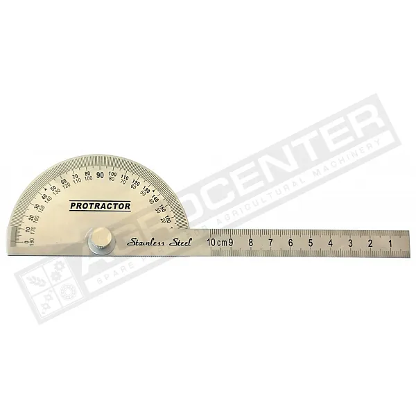 Транспортир с линейкой, 180°, 100мм (15-660) - 1