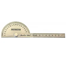 Protractor with ruler, 180°, 100mm (15-660)