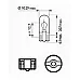 Автолампа W3W 12V 3W безцокольна SCT 202204 2.1x9.5D Wedge - 2