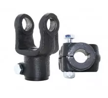 Driveshaft fork 4 cat. (27*74.6) d25mm, 8mm key with clamping bolt (9.104.12.C13)